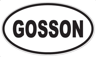 GOSSON - Oval Sticker