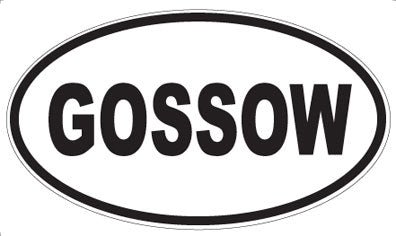 GOSSOW - Oval Magnet