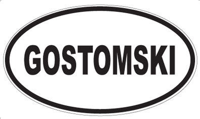 GOSTOMSKI - Oval Magnet