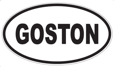 GOSTON - Oval Magnet