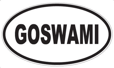 GOSWAMI - Oval Magnet