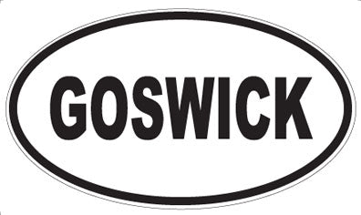 GOSWICK - Oval Magnet