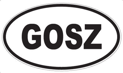 GOSZ - Oval Magnet