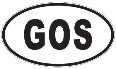 GOS - 3 Letter Initials Oval Magnet