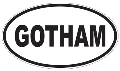 GOTHAM - Oval Magnet