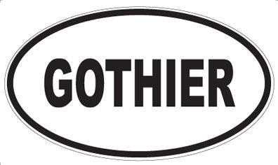 GOTHIER - Oval Magnet