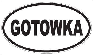 GOTOWKA - Oval Magnet