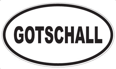GOTSCHALL - Oval Magnet