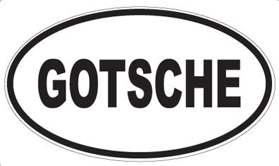 GOTSCHE - Oval Magnet