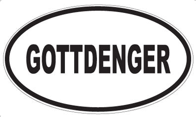 GOTTDENGER - Oval Magnet