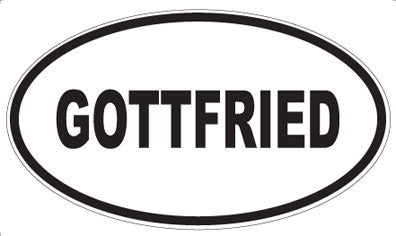 GOTTFRIED - Oval Magnet