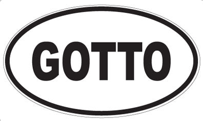 GOTTO - Oval Magnet