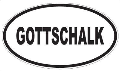 GOTTSCHALK - Oval Magnet