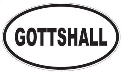 GOTTSHALL - Oval Magnet
