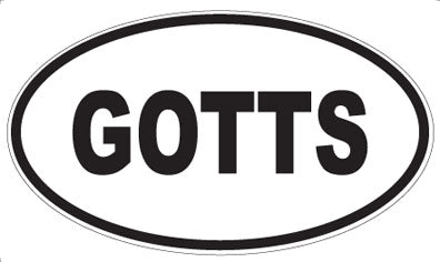 GOTTS - Oval Magnet