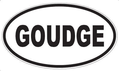 GOUDGE - Oval Magnet