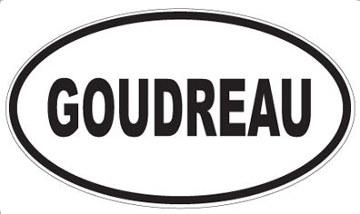 GOUDREAU - Oval Magnet