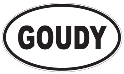 GOUDY - Oval Magnet