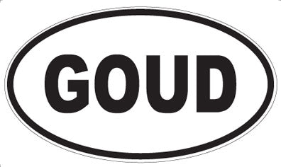 GOUD - Oval Magnet