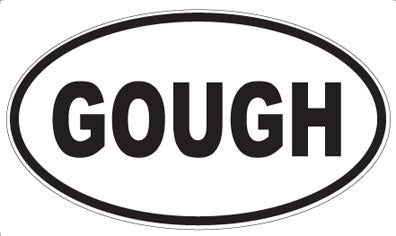 GOUGH - Oval Magnet