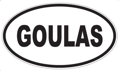 GOULAS - Oval Magnet