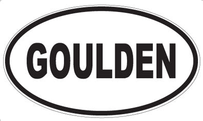 GOULDEN - Oval Magnet
