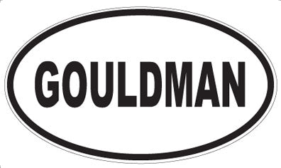 GOULDMAN - Oval Magnet