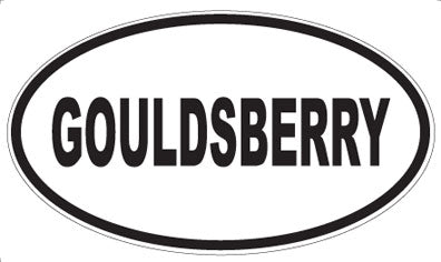 GOULDSBERRY - Oval Magnet