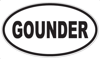 GOUNDER - Oval Magnet