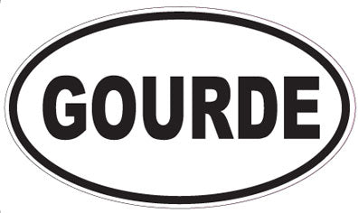 GOURDE - Oval Sticker