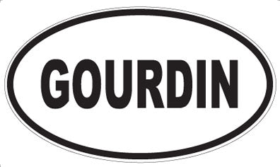 GOURDIN - Oval Magnet