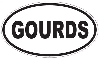 GOURDS - Oval Sticker