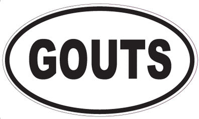 GOUTS - Oval Sticker