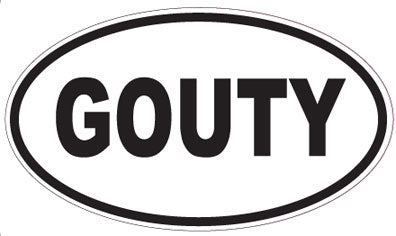 GOUTY - Oval Magnet