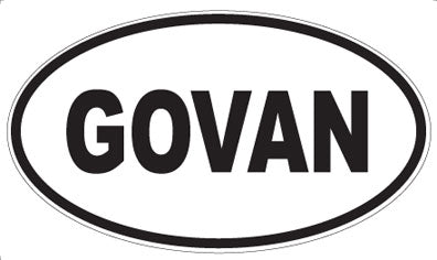 GOVAN - Oval Magnet