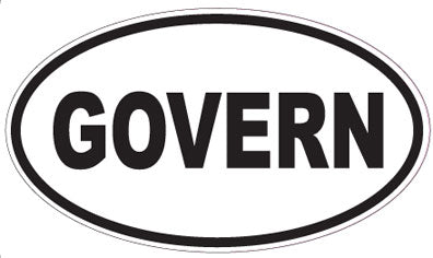 GOVERN - Oval Sticker
