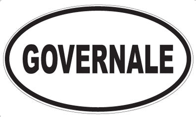 GOVERNALE - Oval Magnet