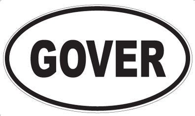 GOVER - Oval Magnet