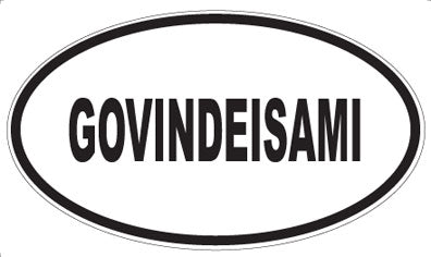 GOVINDEISAMI - Oval Magnet
