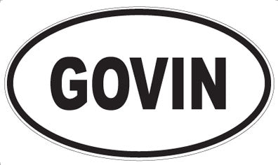 GOVIN - Oval Magnet