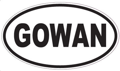 GOWAN - Oval Magnet