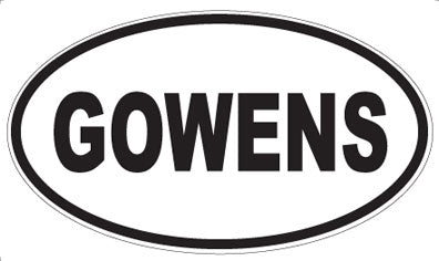 GOWENS - Oval Magnet