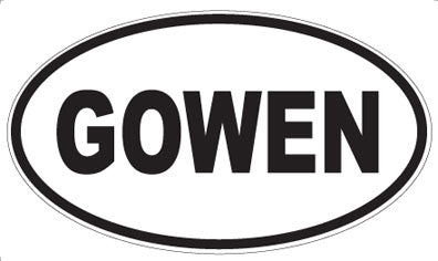 GOWEN - Oval Magnet