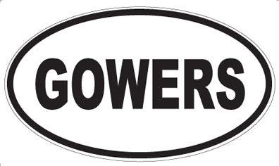 GOWERS - Oval Magnet