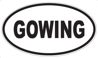 GOWING - Oval Magnet