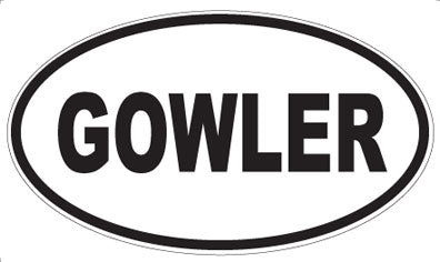 GOWLER - Oval Magnet