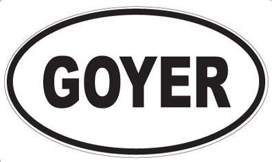 GOYER - Oval Magnet