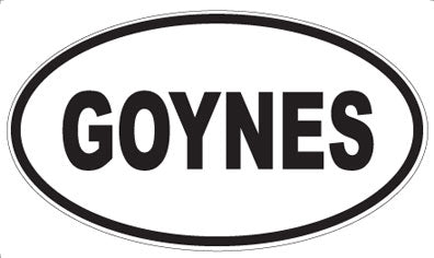 GOYNES - Oval Magnet