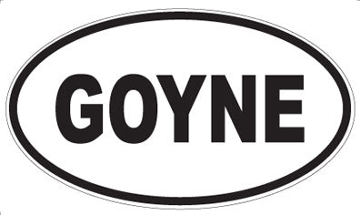 GOYNE - Oval Magnet