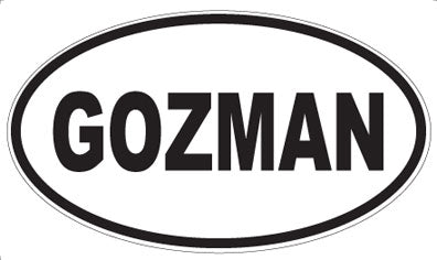 GOZMAN - Oval Magnet